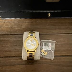 Movado Bold Gold and Silver Watch